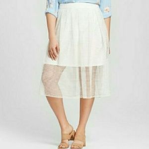 NWT who wear what midi skirt